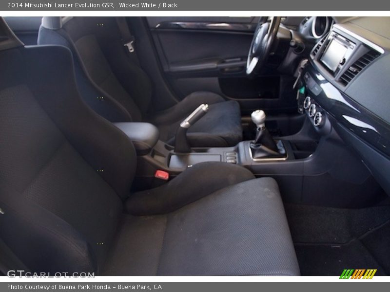 Wicked White / Black 2014 Mitsubishi Lancer Evolution GSR
