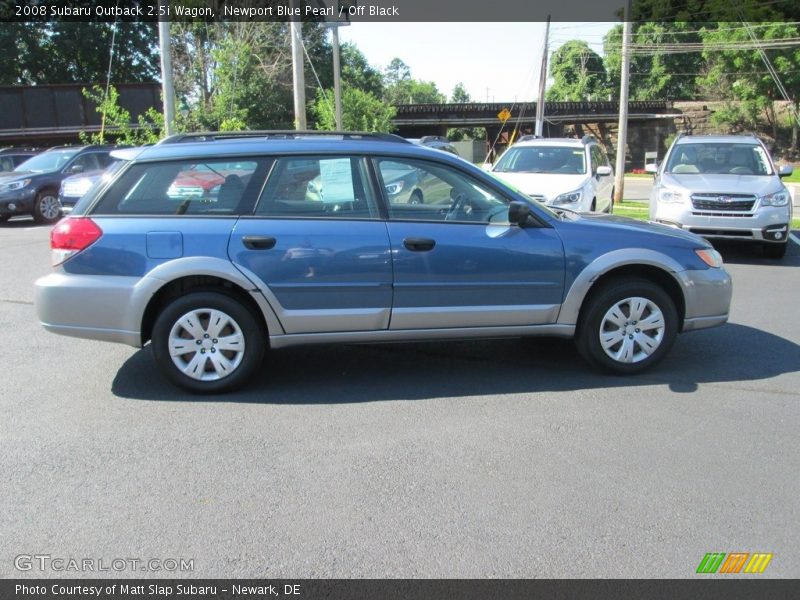 Newport Blue Pearl / Off Black 2008 Subaru Outback 2.5i Wagon