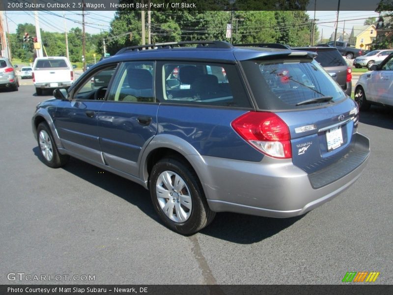 Newport Blue Pearl / Off Black 2008 Subaru Outback 2.5i Wagon