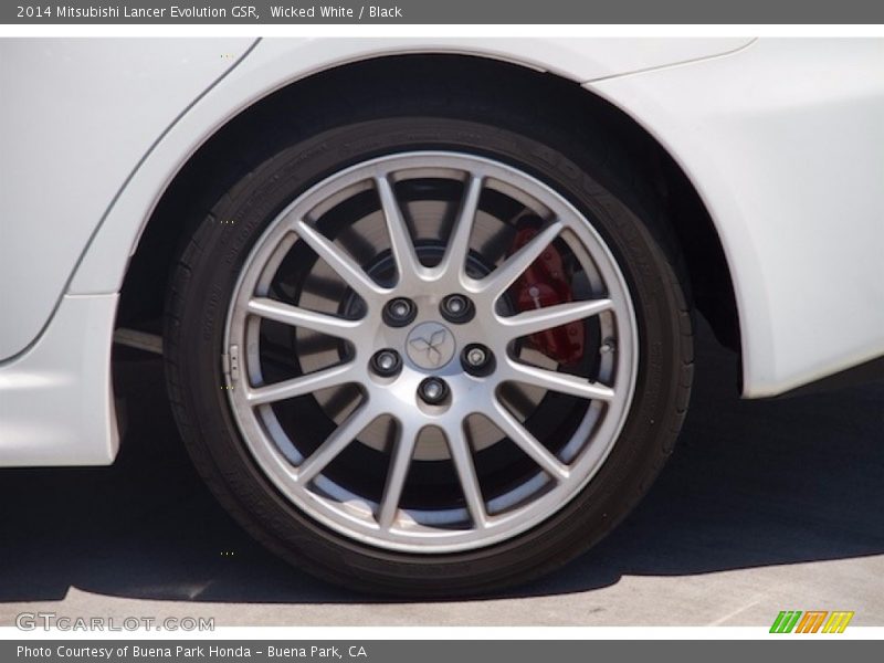 Wicked White / Black 2014 Mitsubishi Lancer Evolution GSR