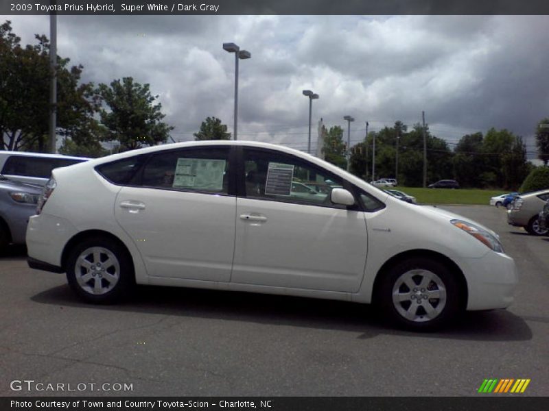 Super White / Dark Gray 2009 Toyota Prius Hybrid
