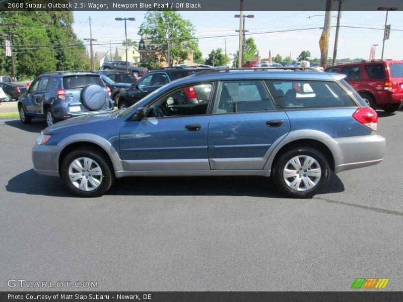Newport Blue Pearl / Off Black 2008 Subaru Outback 2.5i Wagon