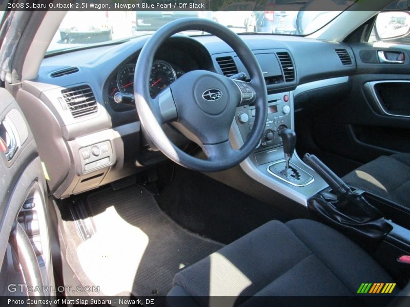 Newport Blue Pearl / Off Black 2008 Subaru Outback 2.5i Wagon