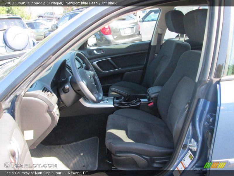 Newport Blue Pearl / Off Black 2008 Subaru Outback 2.5i Wagon