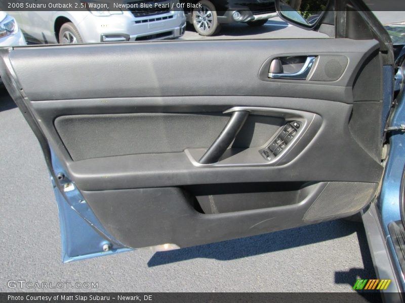 Newport Blue Pearl / Off Black 2008 Subaru Outback 2.5i Wagon