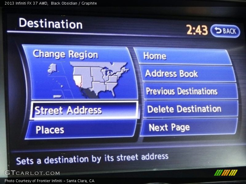 Black Obsidian / Graphite 2013 Infiniti FX 37 AWD