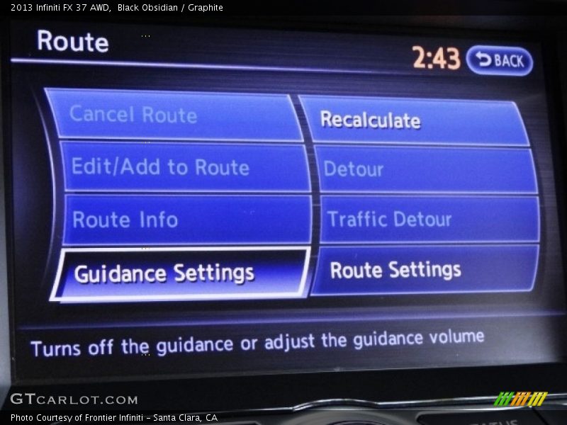 Black Obsidian / Graphite 2013 Infiniti FX 37 AWD