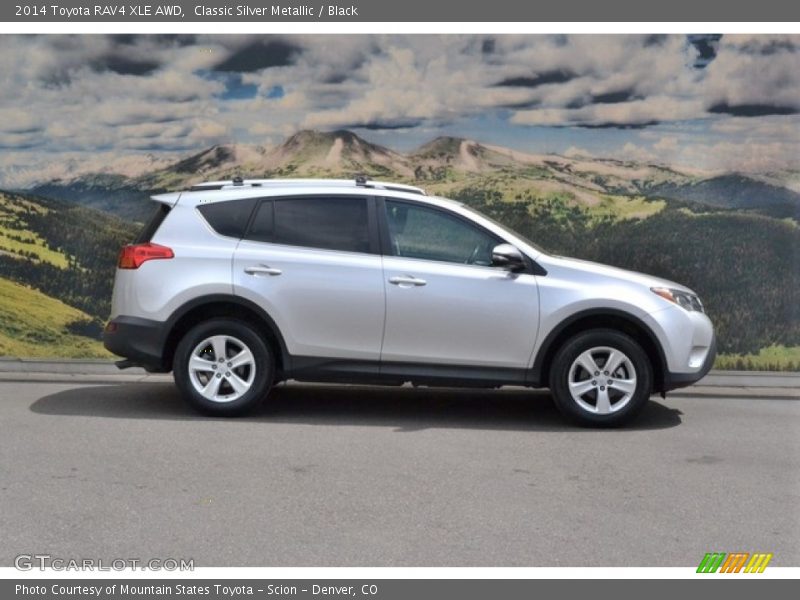 Classic Silver Metallic / Black 2014 Toyota RAV4 XLE AWD