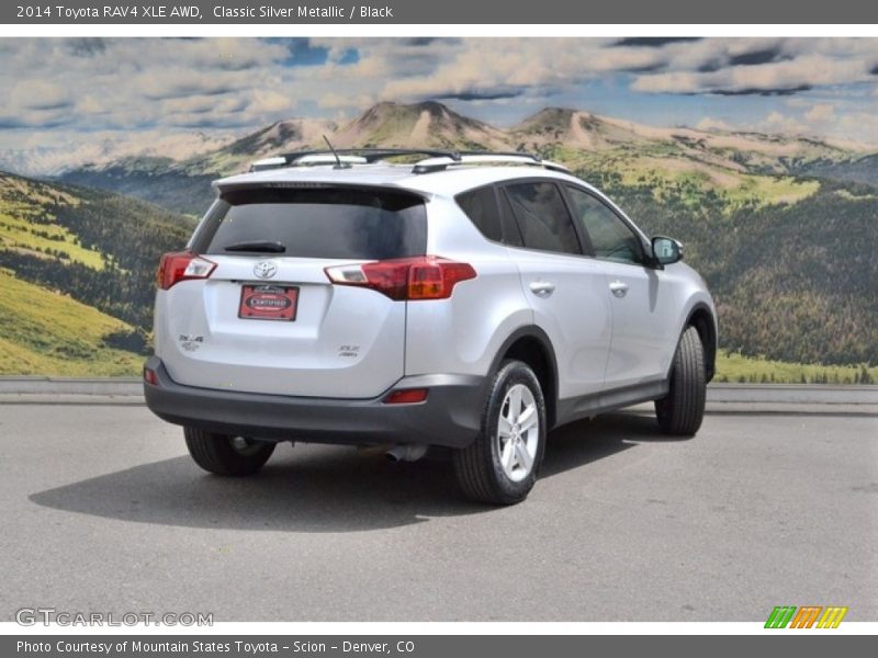 Classic Silver Metallic / Black 2014 Toyota RAV4 XLE AWD