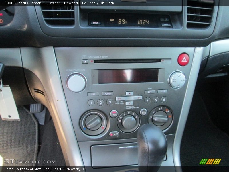 Newport Blue Pearl / Off Black 2008 Subaru Outback 2.5i Wagon