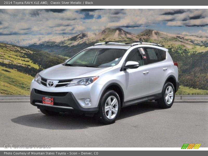 Classic Silver Metallic / Black 2014 Toyota RAV4 XLE AWD