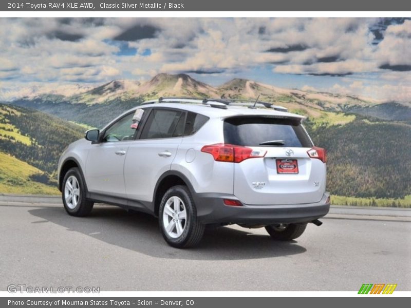 Classic Silver Metallic / Black 2014 Toyota RAV4 XLE AWD