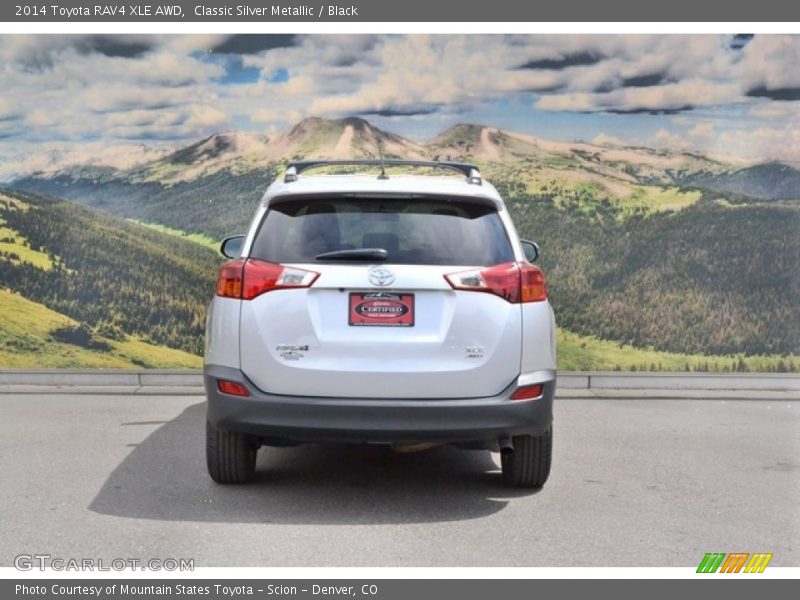 Classic Silver Metallic / Black 2014 Toyota RAV4 XLE AWD