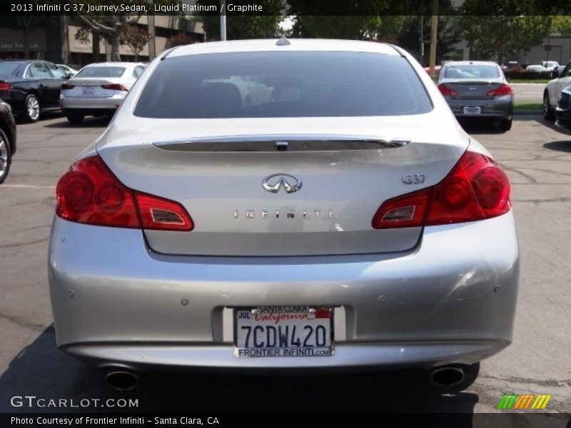 Liquid Platinum / Graphite 2013 Infiniti G 37 Journey Sedan