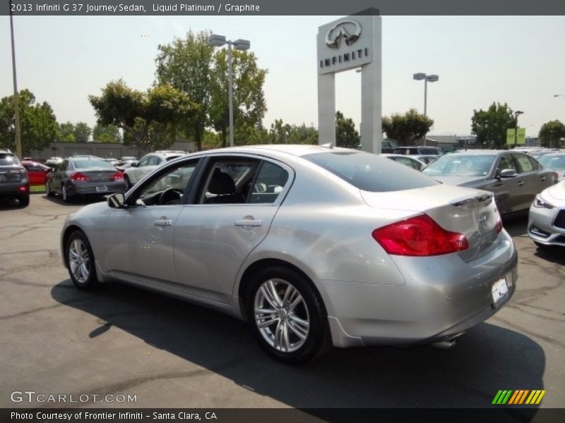 Liquid Platinum / Graphite 2013 Infiniti G 37 Journey Sedan