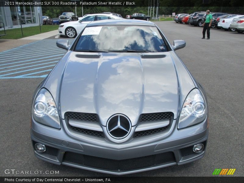 Palladium Silver Metallic / Black 2011 Mercedes-Benz SLK 300 Roadster