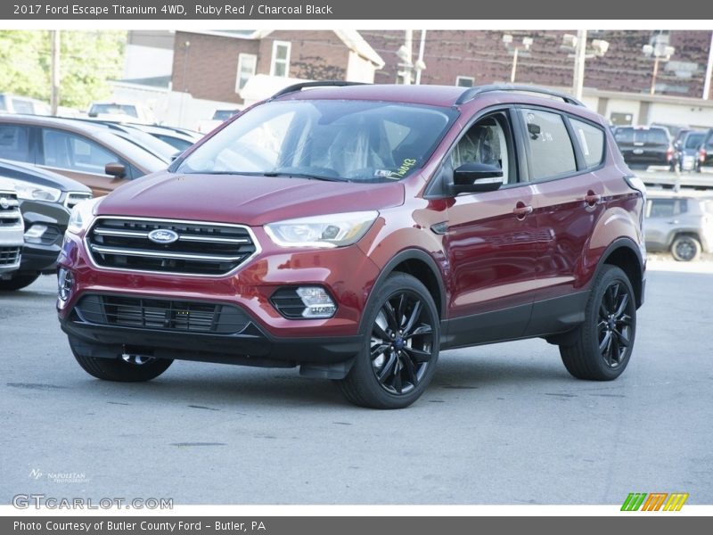 Ruby Red / Charcoal Black 2017 Ford Escape Titanium 4WD