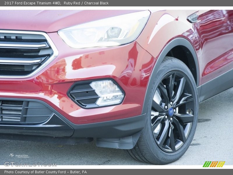 Ruby Red / Charcoal Black 2017 Ford Escape Titanium 4WD