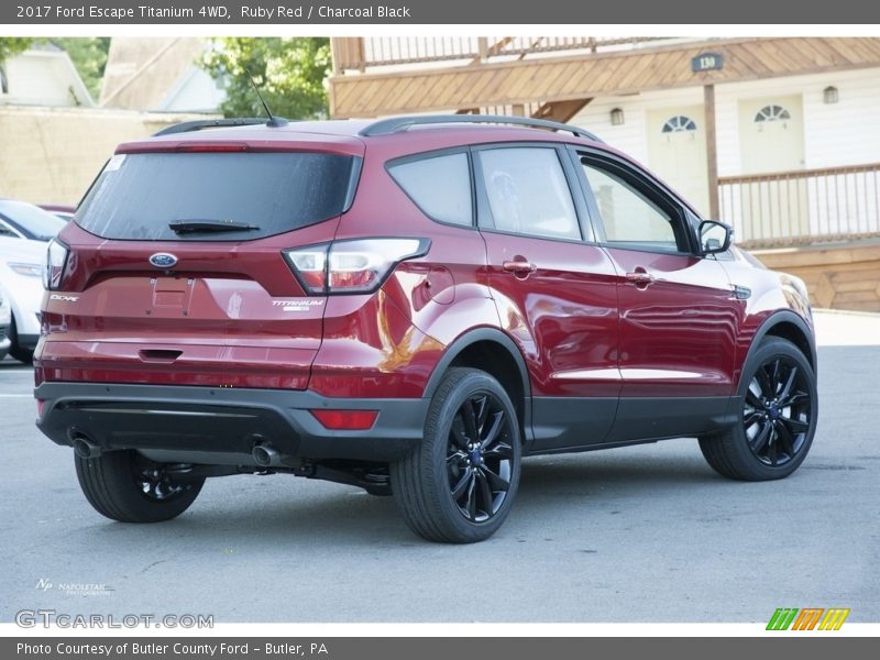 Ruby Red / Charcoal Black 2017 Ford Escape Titanium 4WD
