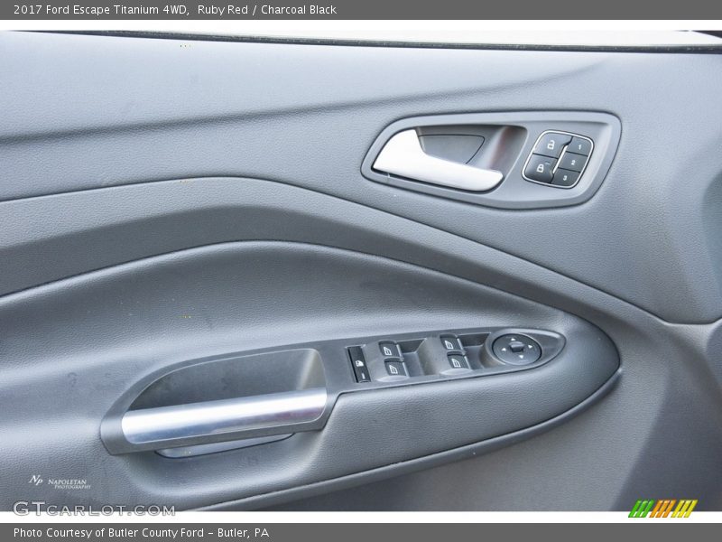 Ruby Red / Charcoal Black 2017 Ford Escape Titanium 4WD