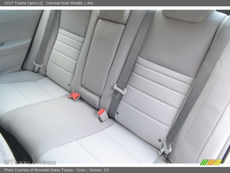 Rear Seat of 2017 Camry LE