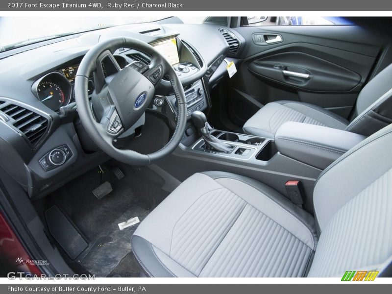 Ruby Red / Charcoal Black 2017 Ford Escape Titanium 4WD