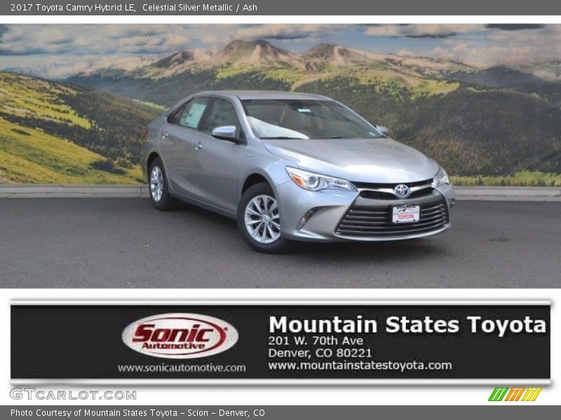 Celestial Silver Metallic / Ash 2017 Toyota Camry Hybrid LE
