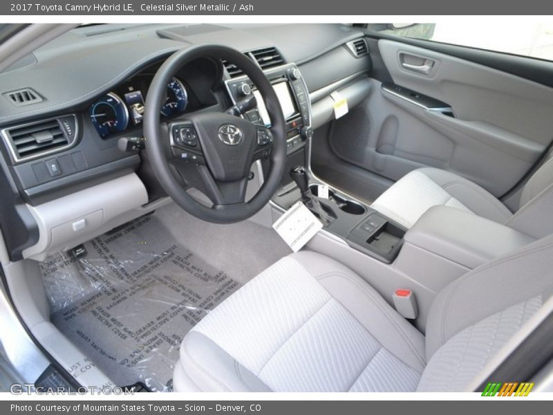 Celestial Silver Metallic / Ash 2017 Toyota Camry Hybrid LE