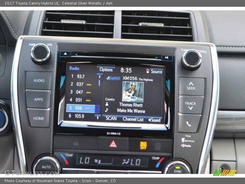 Celestial Silver Metallic / Ash 2017 Toyota Camry Hybrid LE