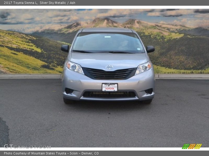 Silver Sky Metallic / Ash 2017 Toyota Sienna L