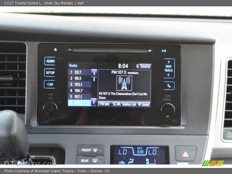 Controls of 2017 Sienna L