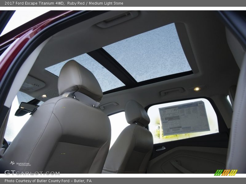 Ruby Red / Medium Light Stone 2017 Ford Escape Titanium 4WD