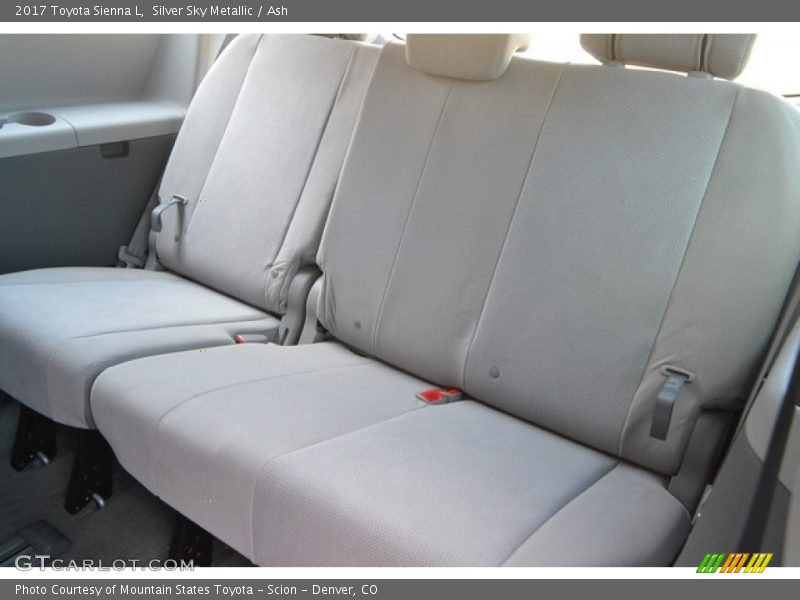 Rear Seat of 2017 Sienna L