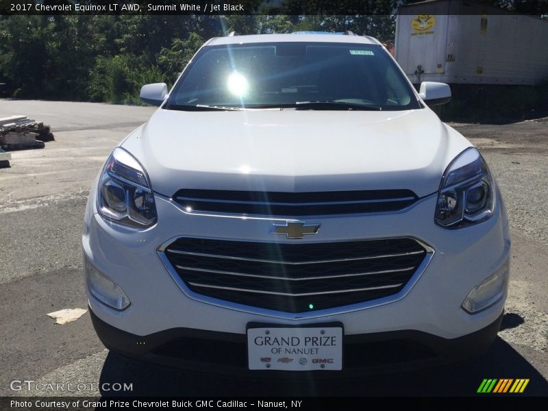 Summit White / Jet Black 2017 Chevrolet Equinox LT AWD