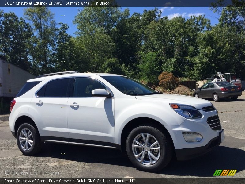 Summit White / Jet Black 2017 Chevrolet Equinox LT AWD