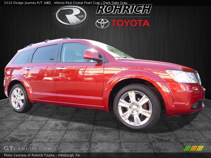 Inferno Red Crystal Pearl Coat / Dark Slate Gray 2010 Dodge Journey R/T AWD