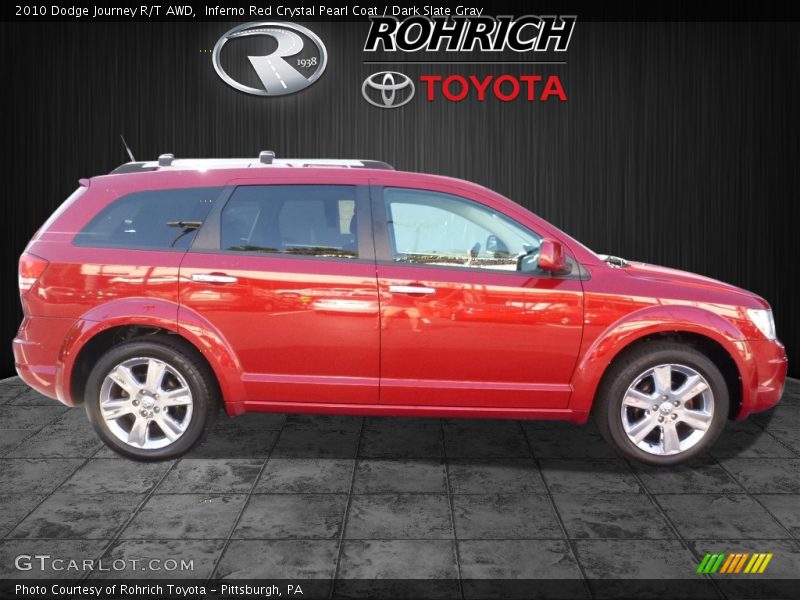 Inferno Red Crystal Pearl Coat / Dark Slate Gray 2010 Dodge Journey R/T AWD