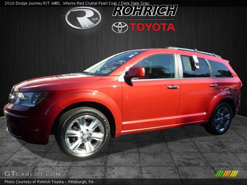 Inferno Red Crystal Pearl Coat / Dark Slate Gray 2010 Dodge Journey R/T AWD