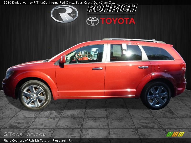 Inferno Red Crystal Pearl Coat / Dark Slate Gray 2010 Dodge Journey R/T AWD