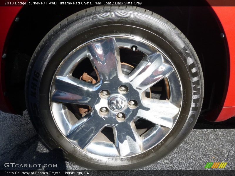 Inferno Red Crystal Pearl Coat / Dark Slate Gray 2010 Dodge Journey R/T AWD