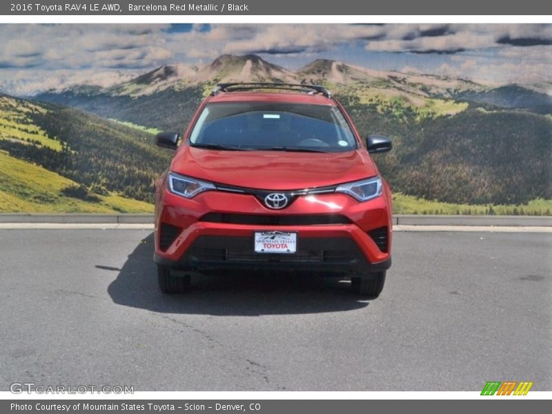 Barcelona Red Metallic / Black 2016 Toyota RAV4 LE AWD