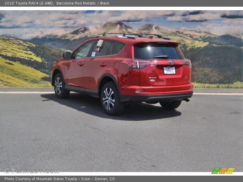 Barcelona Red Metallic / Black 2016 Toyota RAV4 LE AWD