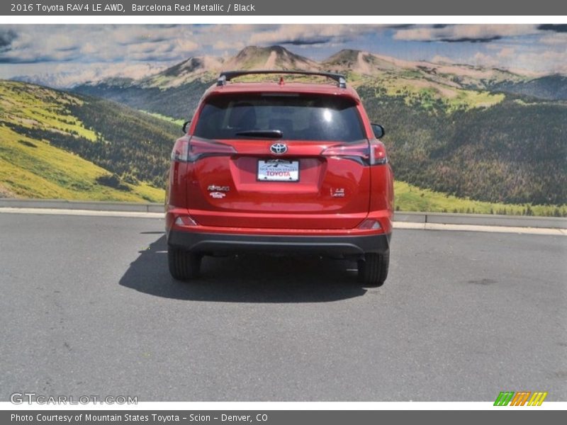 Barcelona Red Metallic / Black 2016 Toyota RAV4 LE AWD