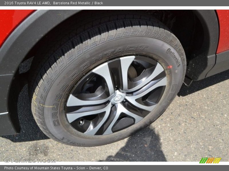 Barcelona Red Metallic / Black 2016 Toyota RAV4 LE AWD