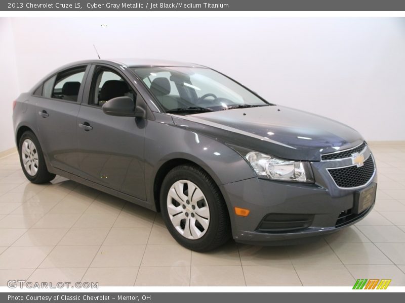Cyber Gray Metallic / Jet Black/Medium Titanium 2013 Chevrolet Cruze LS