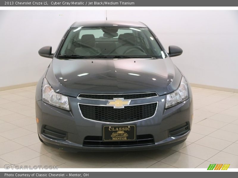 Cyber Gray Metallic / Jet Black/Medium Titanium 2013 Chevrolet Cruze LS