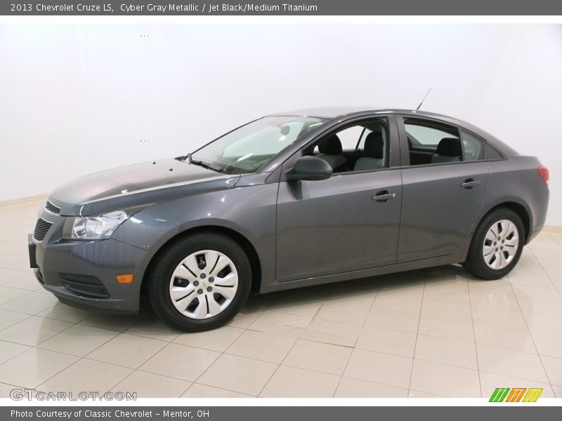 Cyber Gray Metallic / Jet Black/Medium Titanium 2013 Chevrolet Cruze LS