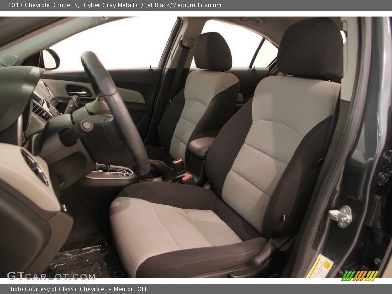 Cyber Gray Metallic / Jet Black/Medium Titanium 2013 Chevrolet Cruze LS