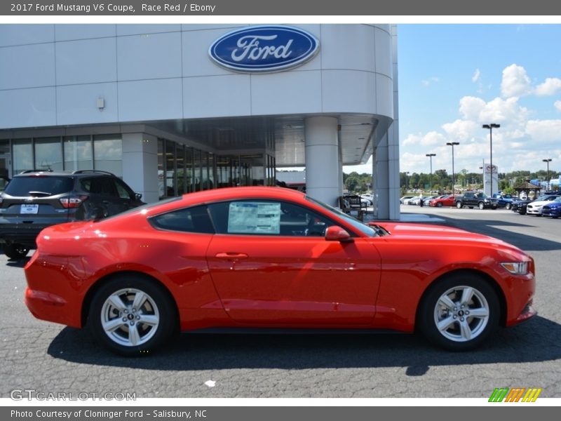 Race Red / Ebony 2017 Ford Mustang V6 Coupe
