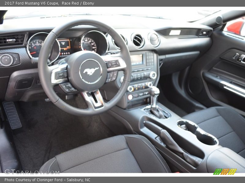 Race Red / Ebony 2017 Ford Mustang V6 Coupe